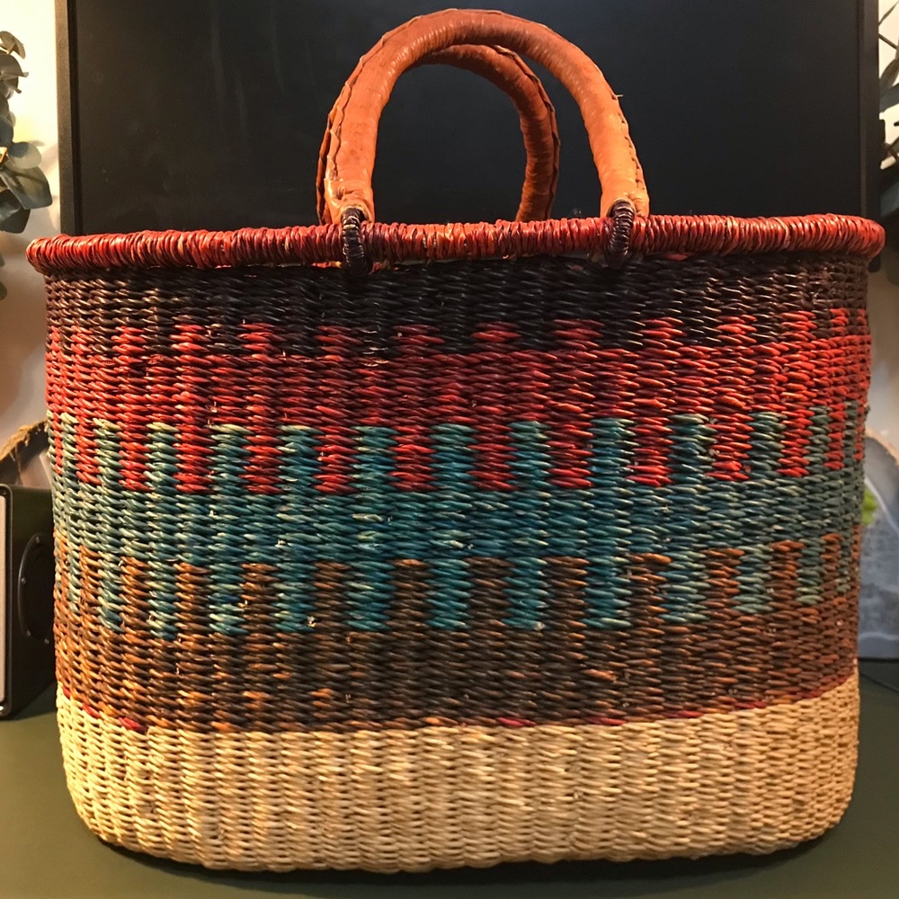 Oval African Grass Basket